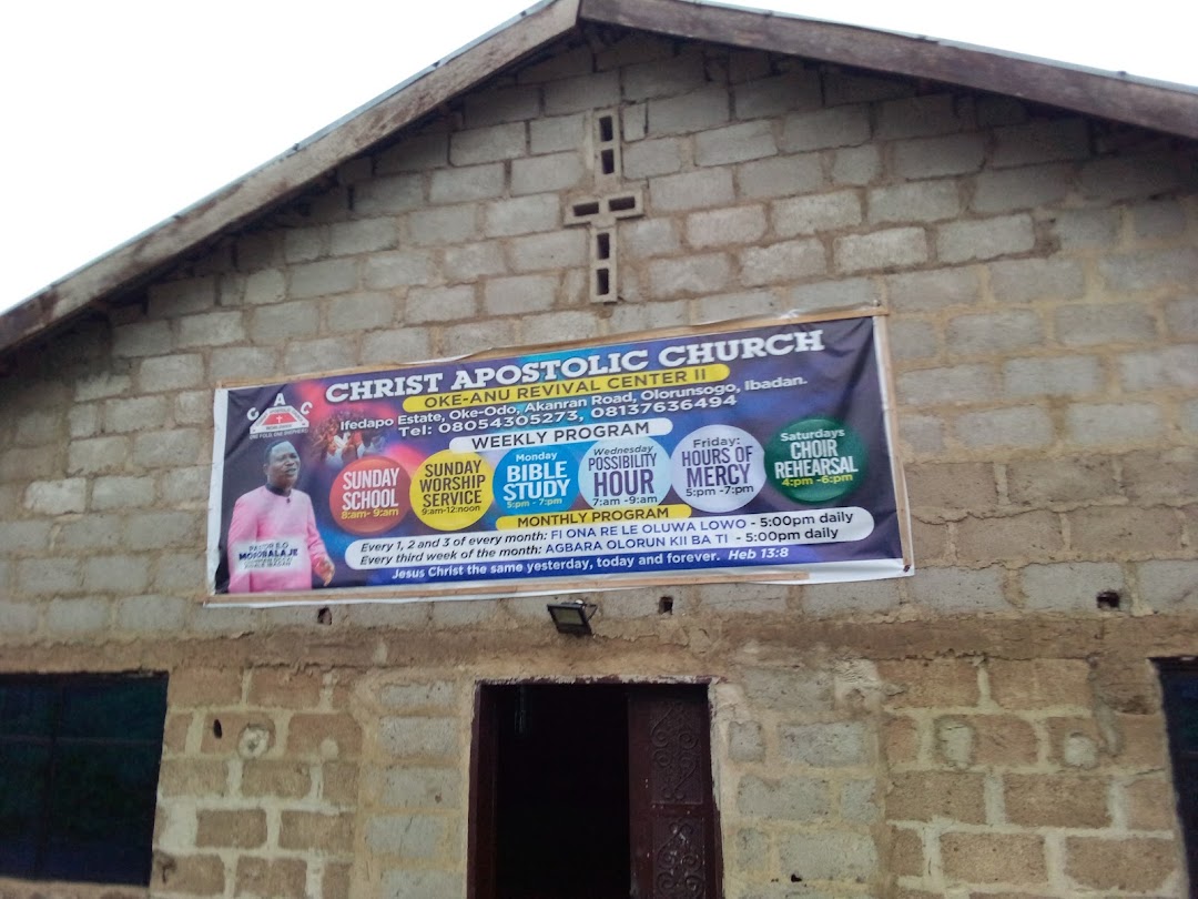 CAC Oke Aanu Revival Centre 2 Ifedapo Estate, Amuloko Ibadan