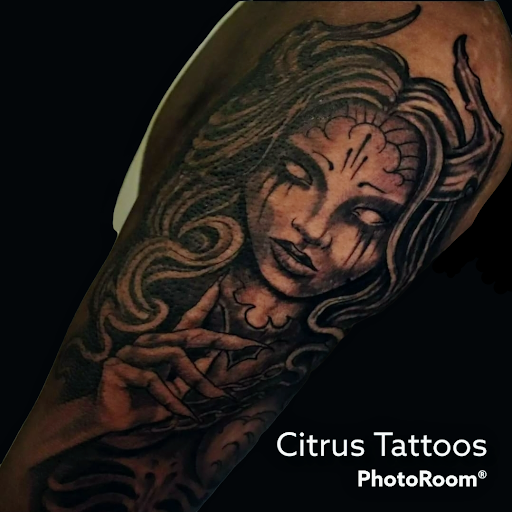 Explore japanese leg tattoo ideas, creative tattoo ideas in Homosassa, available at Citrus Tattoos