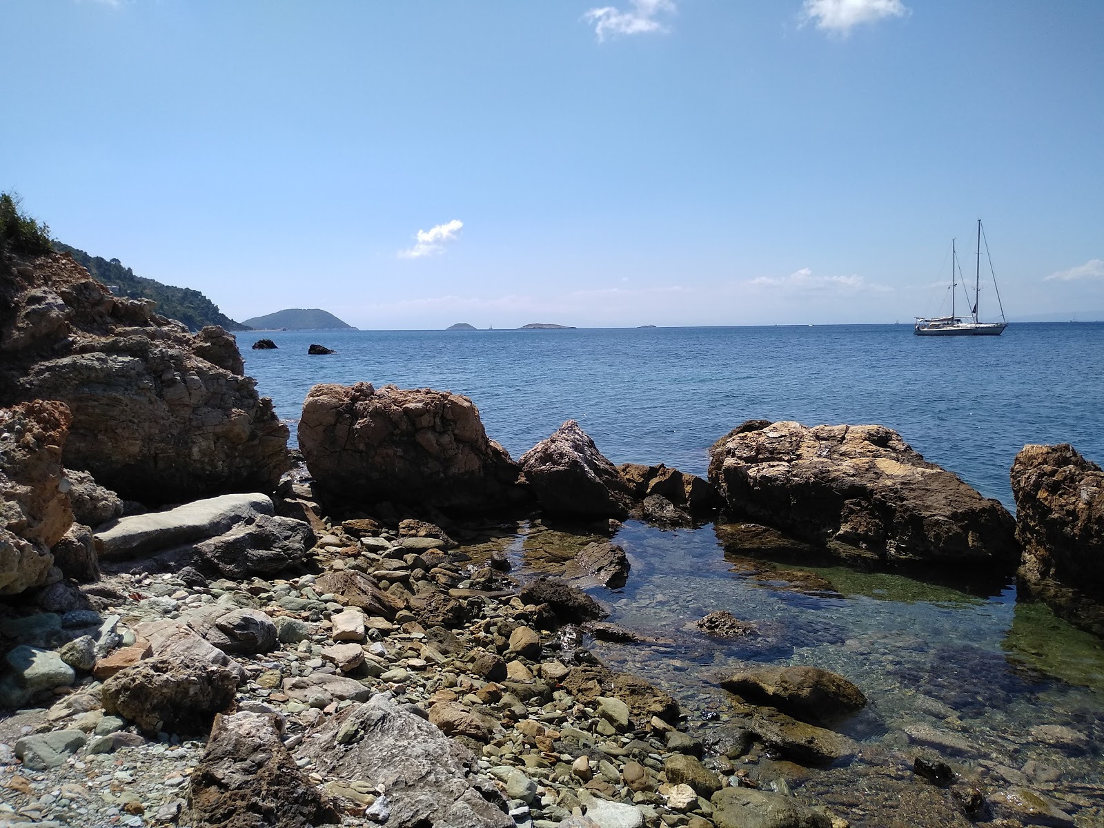 Foto von Katakalou beach mit eine gerade küstenlinie