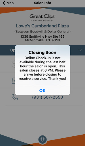 Hair Salon «Great Clips», reviews and photos, 1339 Smithville Hwy Suite 165, McMinnville, TN 37110, USA