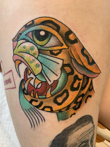 Explore car guy tattoo ideas, creative tattoo ideas in Powell, available at Hummingbird Tattoo Studio