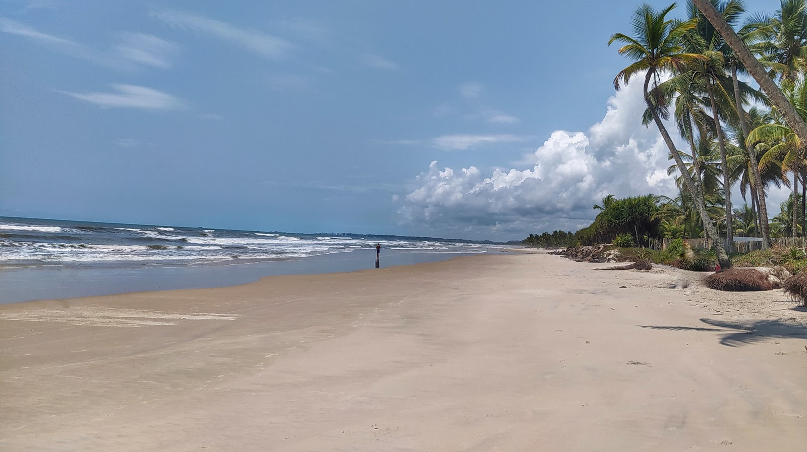 Fotografija Praia da Realeza Bahia z svetel fin pesek površino