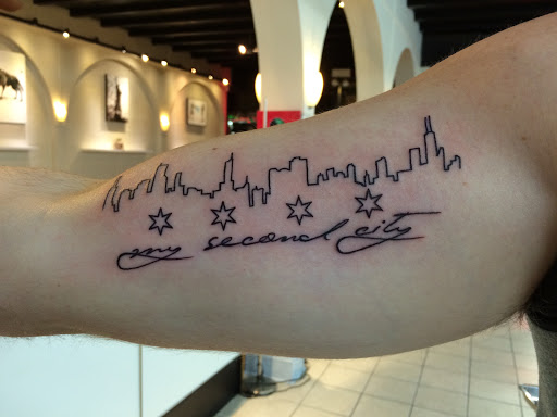 Explore tattoo name ideas for men, creative tattoo ideas in Chicago, available at Royal Flesh Tattoo and Piercing
