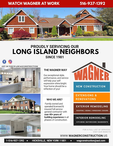 Construction Company «Wagner Construction Co», reviews and photos, 71 E Barclay St, Hicksville, NY 11801, USA