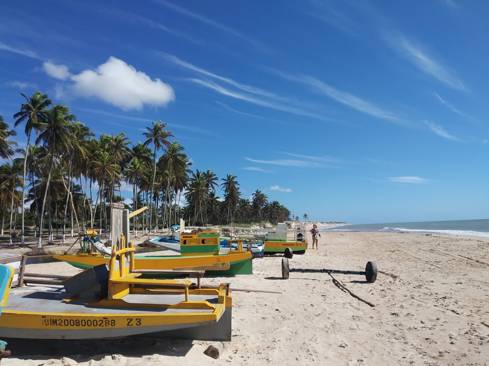 Foto de Playa de Río do Fogo con brillante arena fina superficie