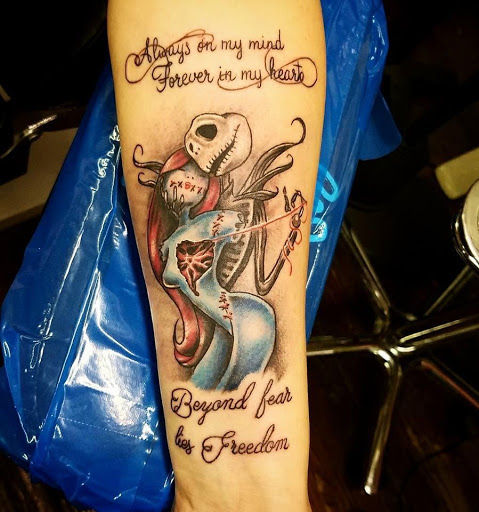 Explore soul eater tattoo ideas, creative tattoo ideas in Roanoke, available at Saint Cecilias Art Studio