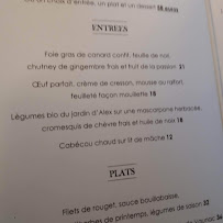 Restaurant français Restaurant Charbonnel à Brantôme en Périgord (le menu)