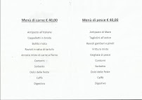 Menu du Ristorante Alla Marina à Marina di Rocca Priora