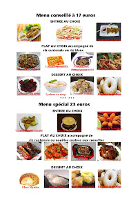 Menu du La Chine Rouge à Tours