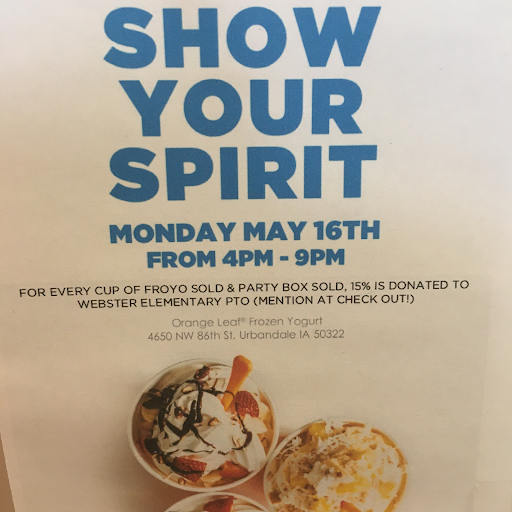 Frozen Yogurt Shop «Orange Leaf Frozen Yogurt», reviews and photos, 1350 NW 18th St, Ankeny, IA 50023, USA