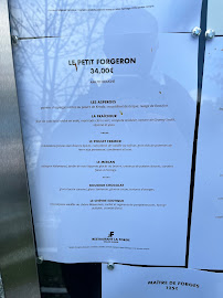 RESTAURANT LA FORGE à Saint-Georges-Buttavent menu