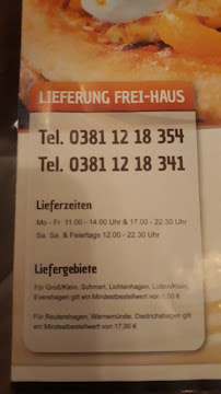 Menu / carte de Enjoy Pizza Service à Rostock