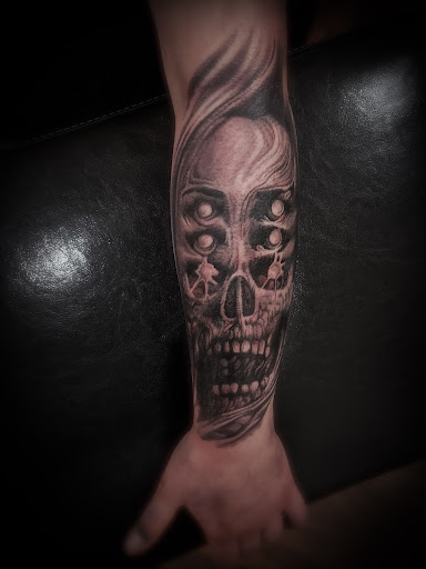 Explore black panther party tattoo ideas, creative tattoo ideas in Sheridan, available at BlackbearInk Studio LLC