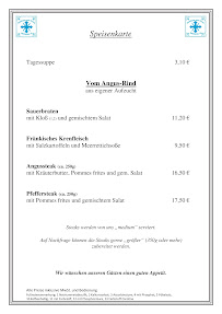Landgasthaus Zum Kreuz à Bechhofen menu