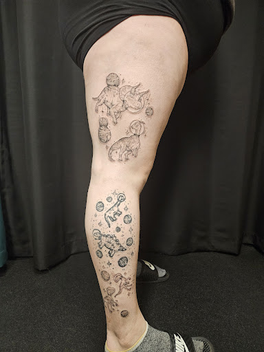 Explore black and gray tattoo ideas, creative tattoo ideas in Spokane, available at Fortunata Tattoo Studio