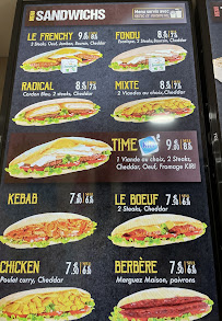 Menu / carte de Meal Time à Bagnolet