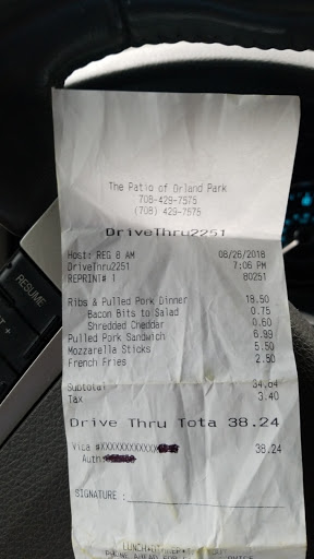 Restaurant «The Patio», reviews and photos, 7830 W 159th St, Orland Park, IL 60462, USA