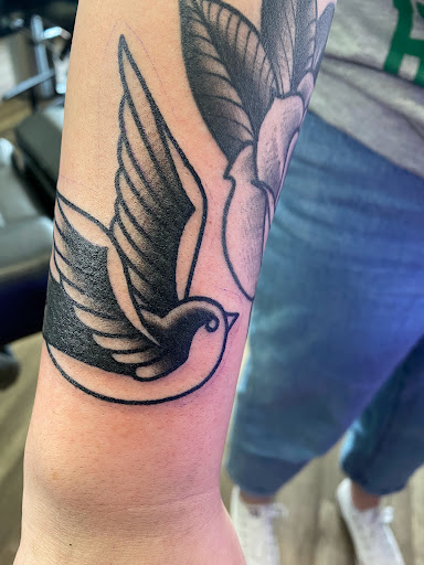 Explore cat outline tattoo ideas, creative tattoo ideas in Modesto, available at Dying Art Tattoo