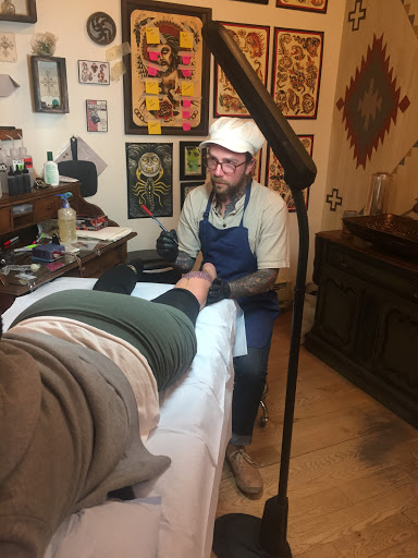 Explore dotwork tattoo ideas, creative tattoo ideas in Taos, available at Magical Tattoo