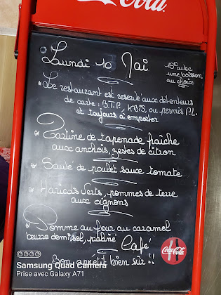 menu du restaurants Les Tricheries à Seilh