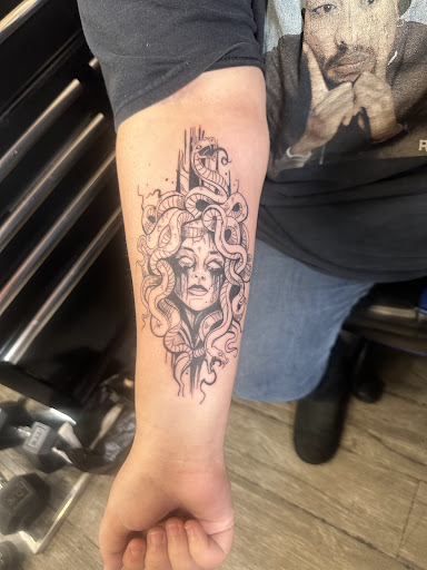 Explore heavy equipment tattoo ideas, creative tattoo ideas in Downey, available at Superior Ink Tattoo and Piercings