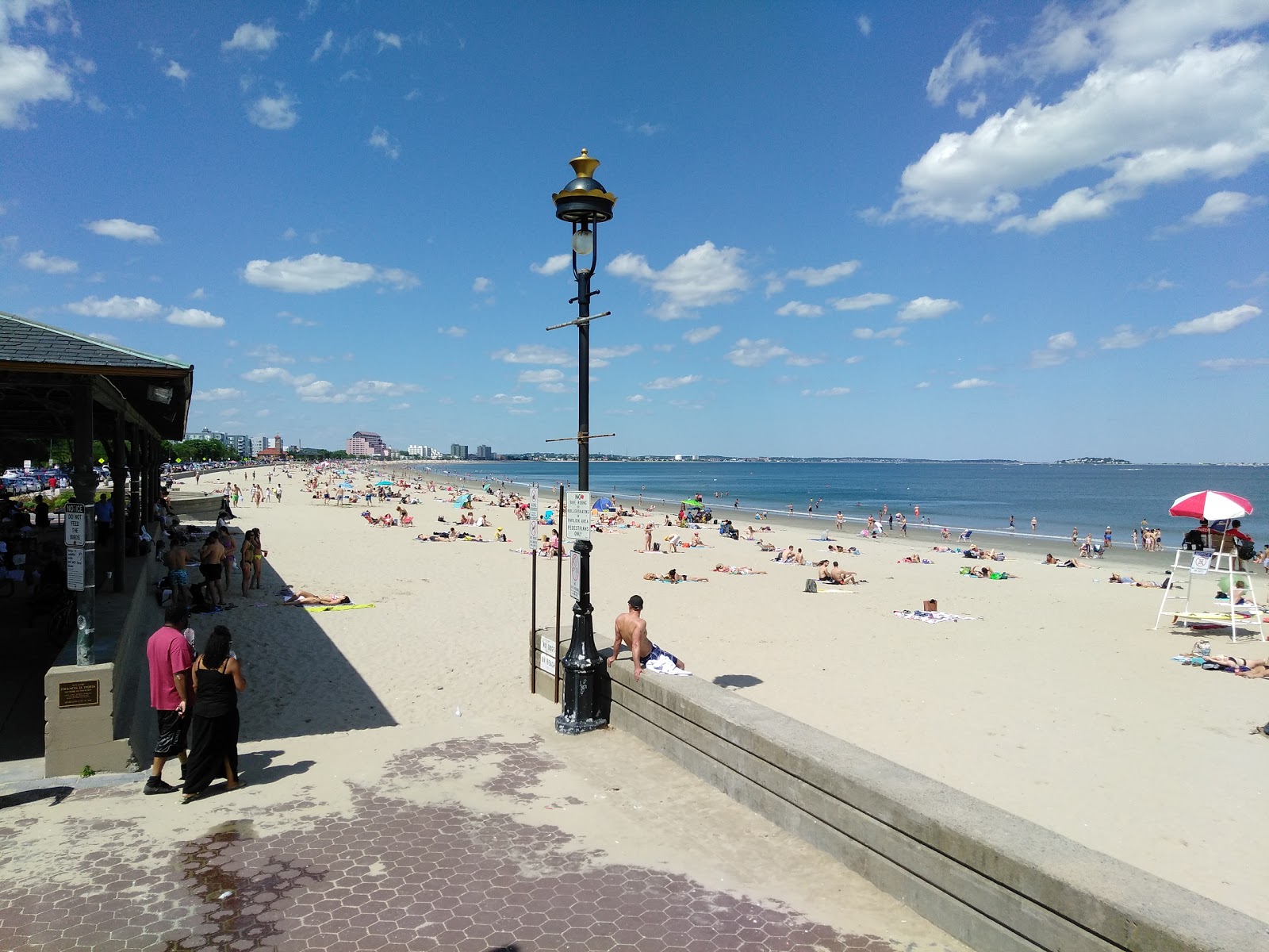 Photo of Revere beach with bright sand surface