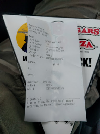 Pizza Restaurant «Beggars Pizza», reviews and photos, 9515 W 191st St, Mokena, IL 60448, USA