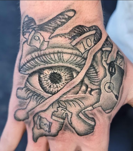 Explore cowboy hat tattoo ideas, creative tattoo ideas in Salt Lake City, available at Depth in Design