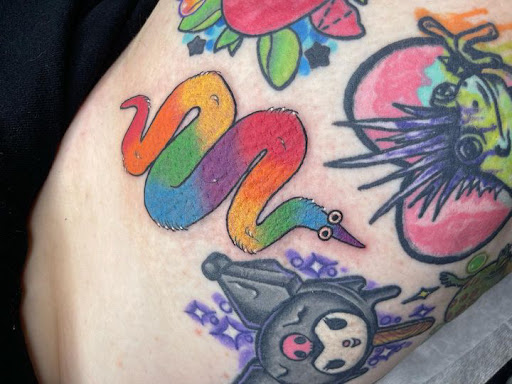 Explore sunflower shoulder tattoo ideas, creative tattoo ideas in Cincinnati, available at Old Hearts Tattoo and Arts