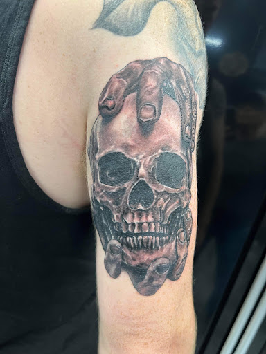 Explore female chest tattoo ideas, creative tattoo ideas in El Paso, available at American Tattoo Society of Ft Bliss