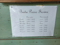 Baita Passo Fiorine à Teolo menu