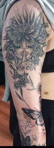 Explore maple leaf tattoo ideas, creative tattoo ideas in Shippensburg, available at LAZY WIZARD TATTOOS