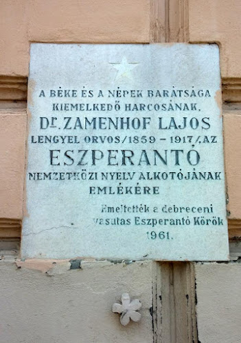 Eszperantó emlékhely, Zamenhof emléktábla - Múzeum