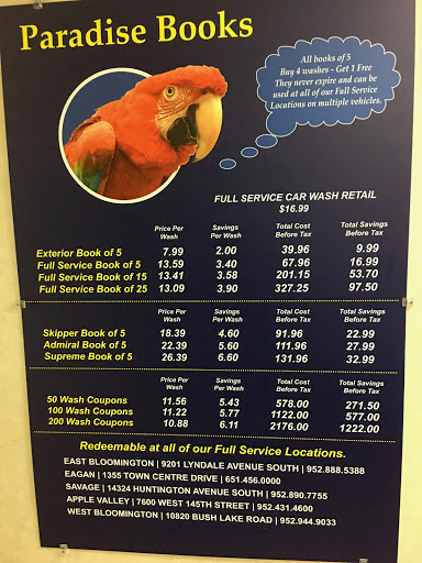 Car Wash «Paradise Full Service Car Wash & Detail Center», reviews and photos, 9201 Lyndale Ave S, Minneapolis, MN 55420, USA