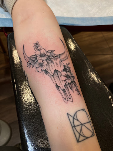 Explore butterfly spine tattoo ideas, creative tattoo ideas in Sykesville, available at Americana Folk Tattoo