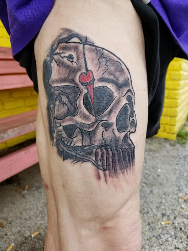 Explore banksy tattoo ideas, creative tattoo ideas in Meridian, available at SK-Tattoo1