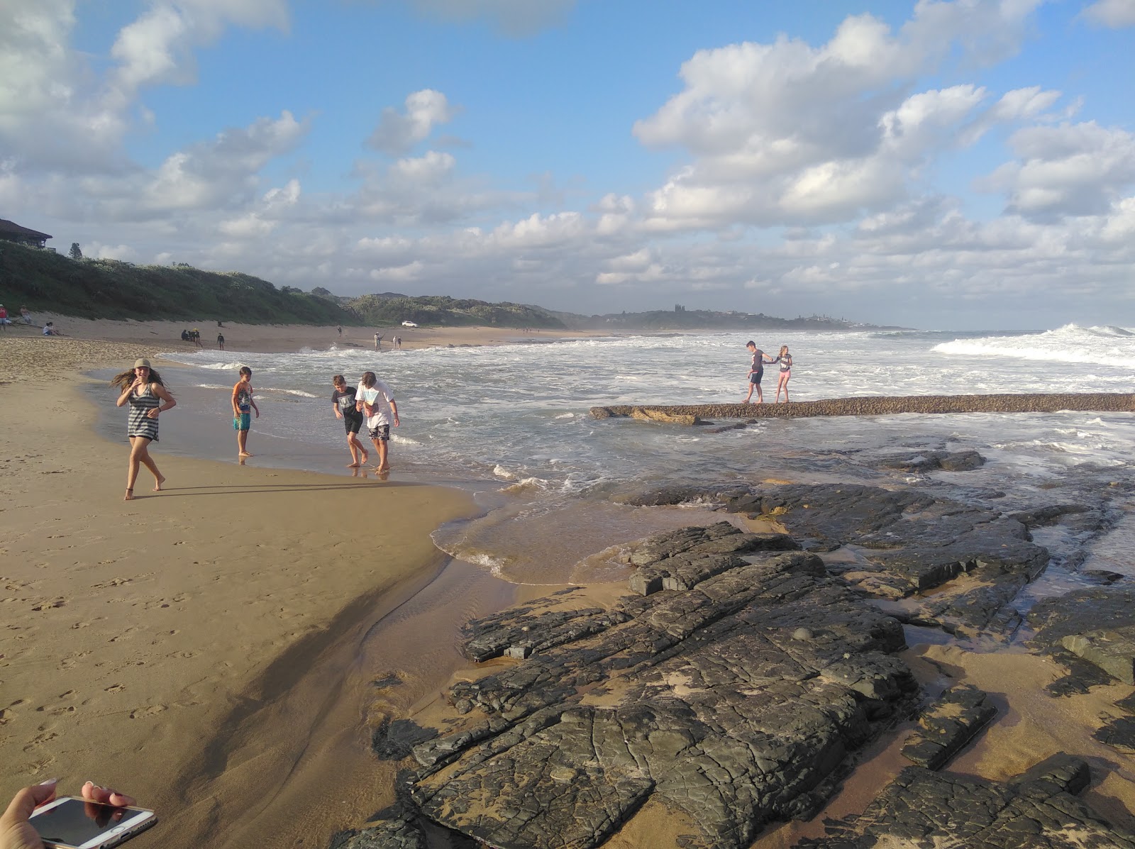 Foto van Shelley beach gelegen in een natuurlijk gebied