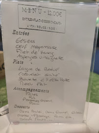 Menu du 5 Quinas à Saint-Denis