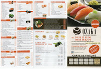 Restaurant japonais Ozaka à Malakoff - menu / carte