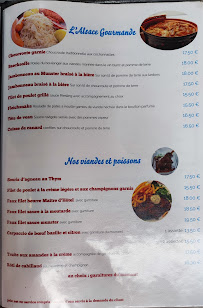Menu du Restaurant La Petite Venise à Strasbourg