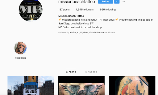 Tattoo Shop «Mission Beach Tattoo», reviews and photos, 3215 Mission Blvd, San Diego, CA 92109, USA