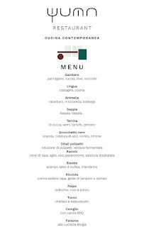 Menu / carte de YUMA restaurant à Sermoneta