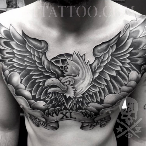 Explore funny friend tattoo ideas, creative tattoo ideas in Addison, available at Cat Tattoo