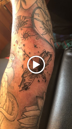 Explore psychedelic mushroom tattoo ideas, creative tattoo ideas in Kingston, available at Innovative Ink Tattoo & SMP