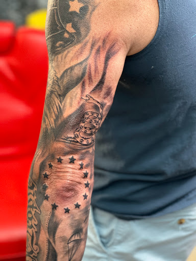 Explore tattoo for son ideas, creative tattoo ideas in Baytown, available at Big Juniors Tattoos