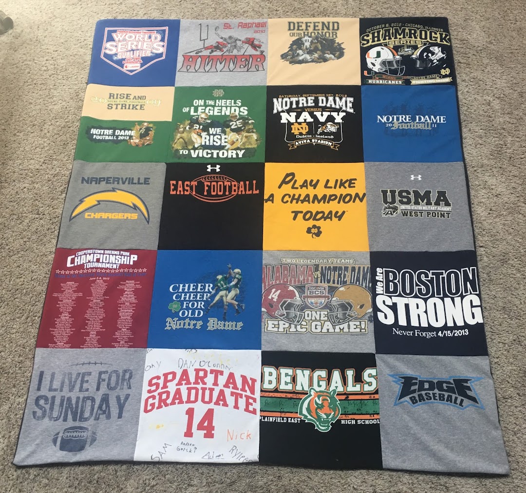 T-Shirt Memory Blankets by Lynn