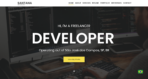 Logo da empresa - Santana Web Developer