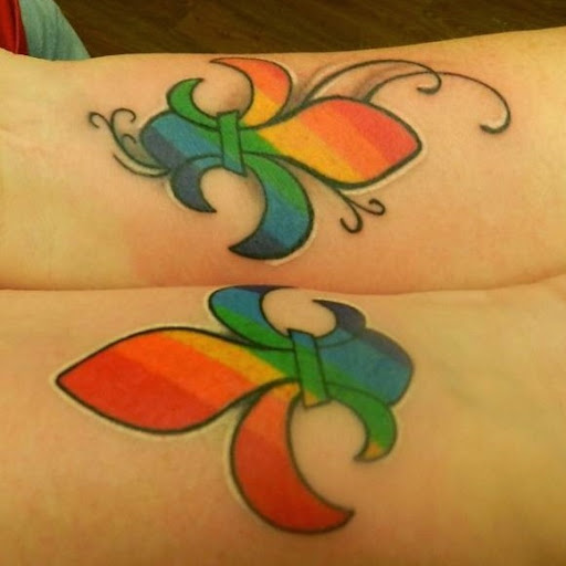 Explore thigh tattoo ideas, creative tattoo ideas in Lafayette, available at Crown & Anchor Tattoos