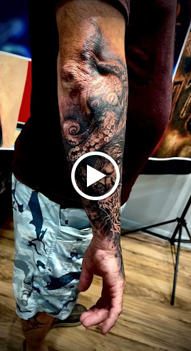 Explore hair stylist tattoo ideas, creative tattoo ideas in Brunswick, available at Brunswick Tattoo Company