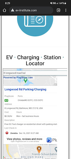 Electric vehicle charging station contractor Maryland